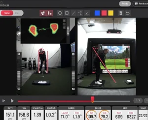 swing imaging technology by Uneekor for indoor golf practice 4