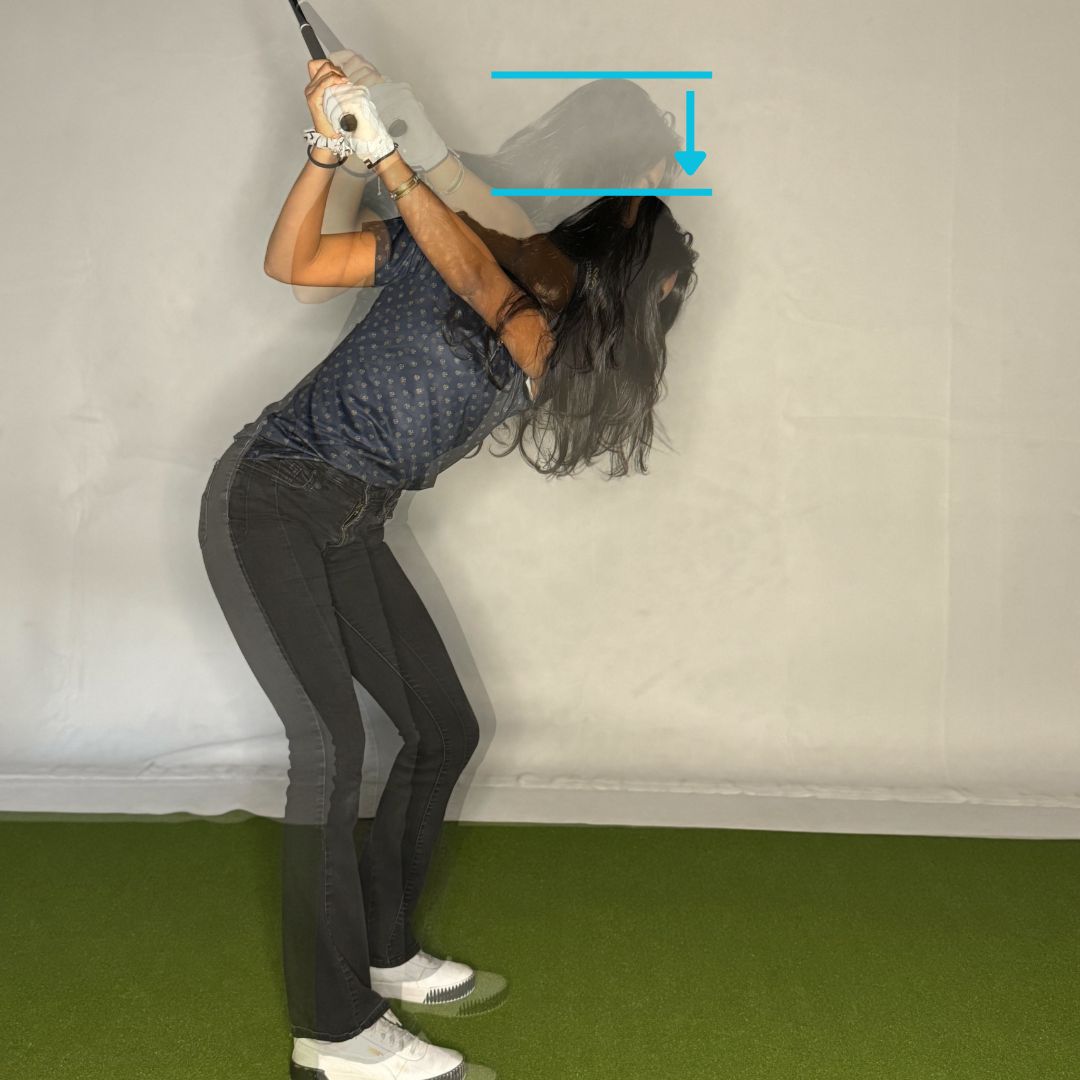 Head movement in golf swing 